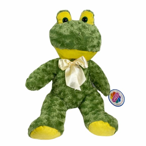 Nanco Other - Nanco Green Frog Bow & Sparkle Eyes Stuffed Animal